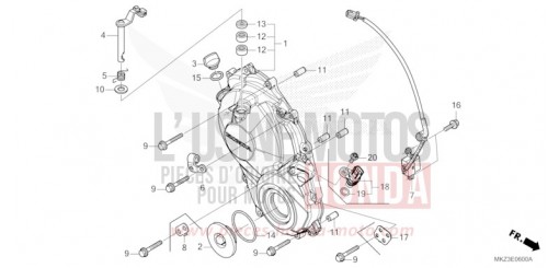 RIGHT CRANKCASE COVER CBR600R3R de 2024
